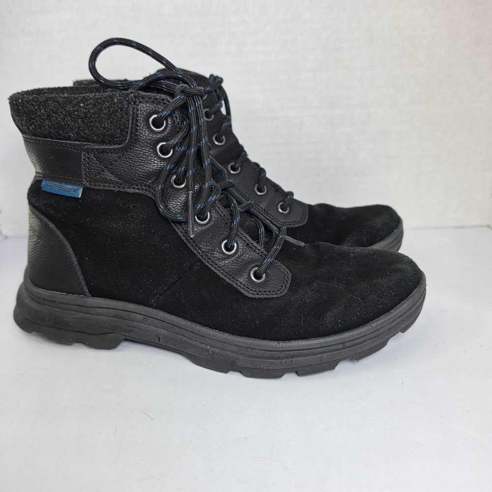 Ryka Brunswick Gorpcore Water Repellent Boots 8W Leather Utilitarian Black